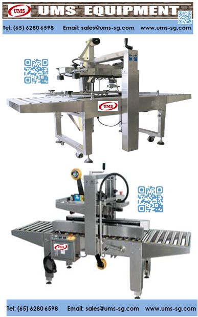UMS SS Carton Tape Machine